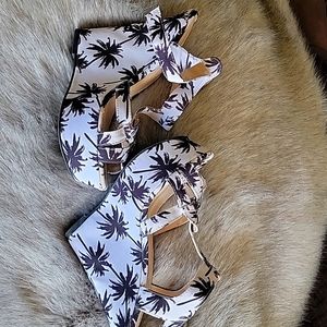 Charlotte Russe tropical heels size 7